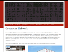 Tablet Screenshot of graumanshekwerk.nl